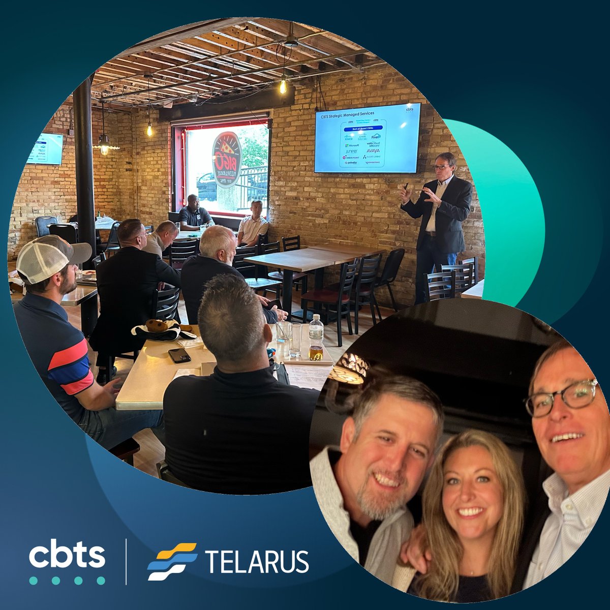 CBTSConnect's tweet photo. We hope you enjoyed networking #withCBTS and Matt Douglass at the Telarus cybersecurity training in Grand Rapids, Michigan!

Learn more about our security offerings: https://t.co/exzAzs0LV8 https://t.co/FLmz2lfX2o