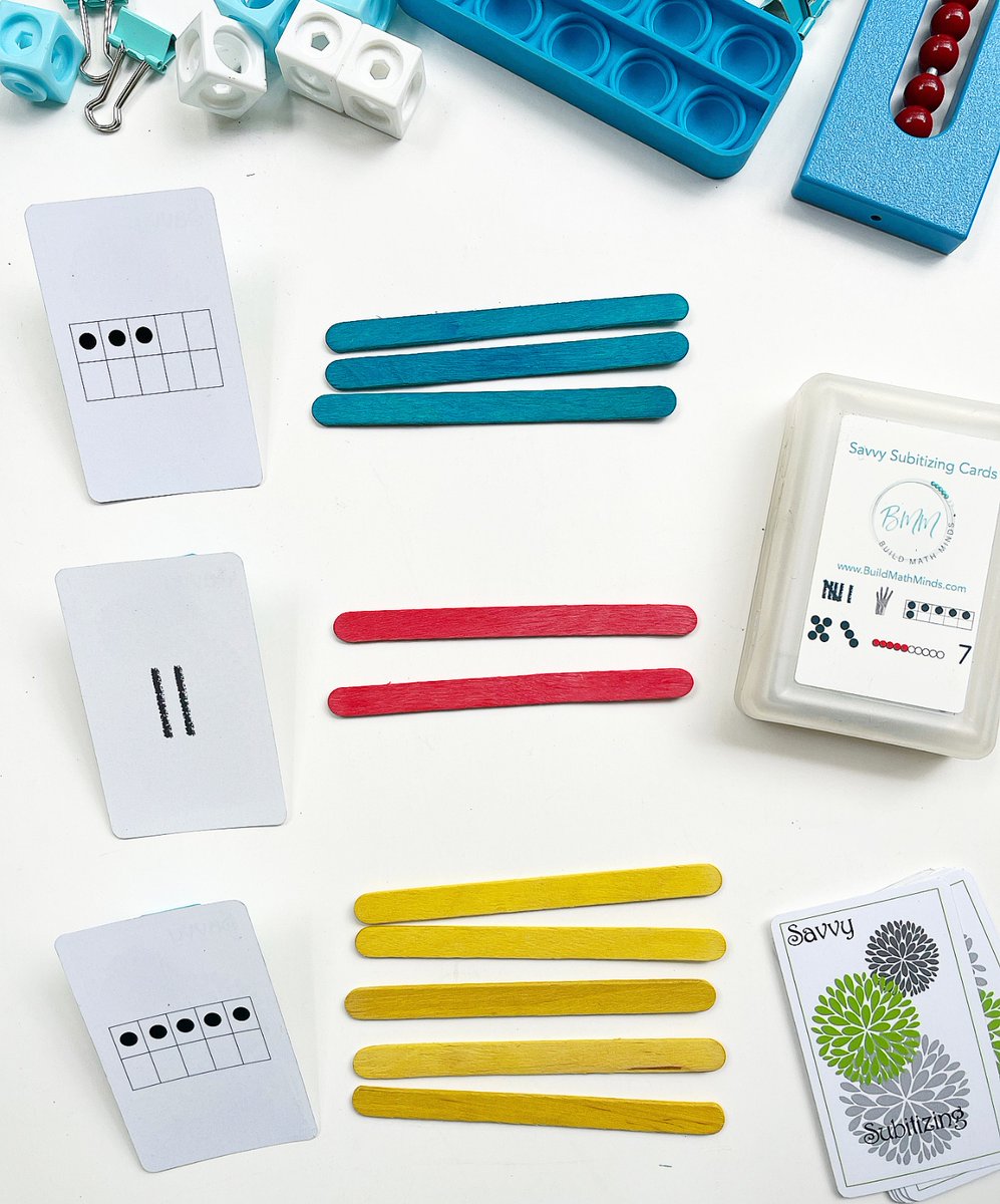 BuildMathMinds's tweet photo. These Savvy #Subitizing Cards https://t.co/6MocZVlS9q
The cards are bridge size playing cards and come in a box for storage.
#buildmathminds #mathclass #earlymathskill https://t.co/9EOiRPE40f