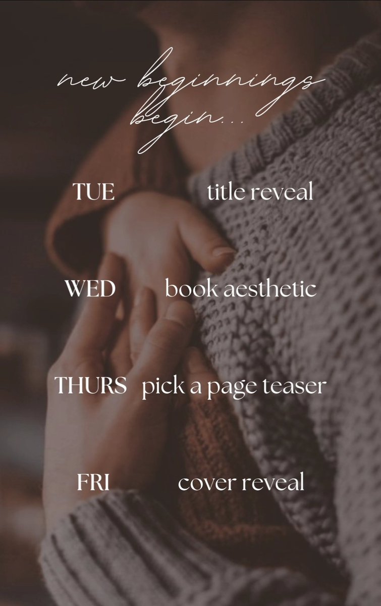 Next week is NEW BOOK reveal week!! 📚😆