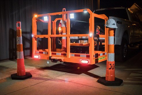 IAScustom's tweet image. With roadwork season in hand, being safe is crucial. Check out our Mobile Work Platforms. They make deploying and retrieving TTC devices more efficient, quicker, and, most importantly, safer! Our MWP-TTC is available in 6ft and now 8ft! Contact us today! sales@iascustom.com
