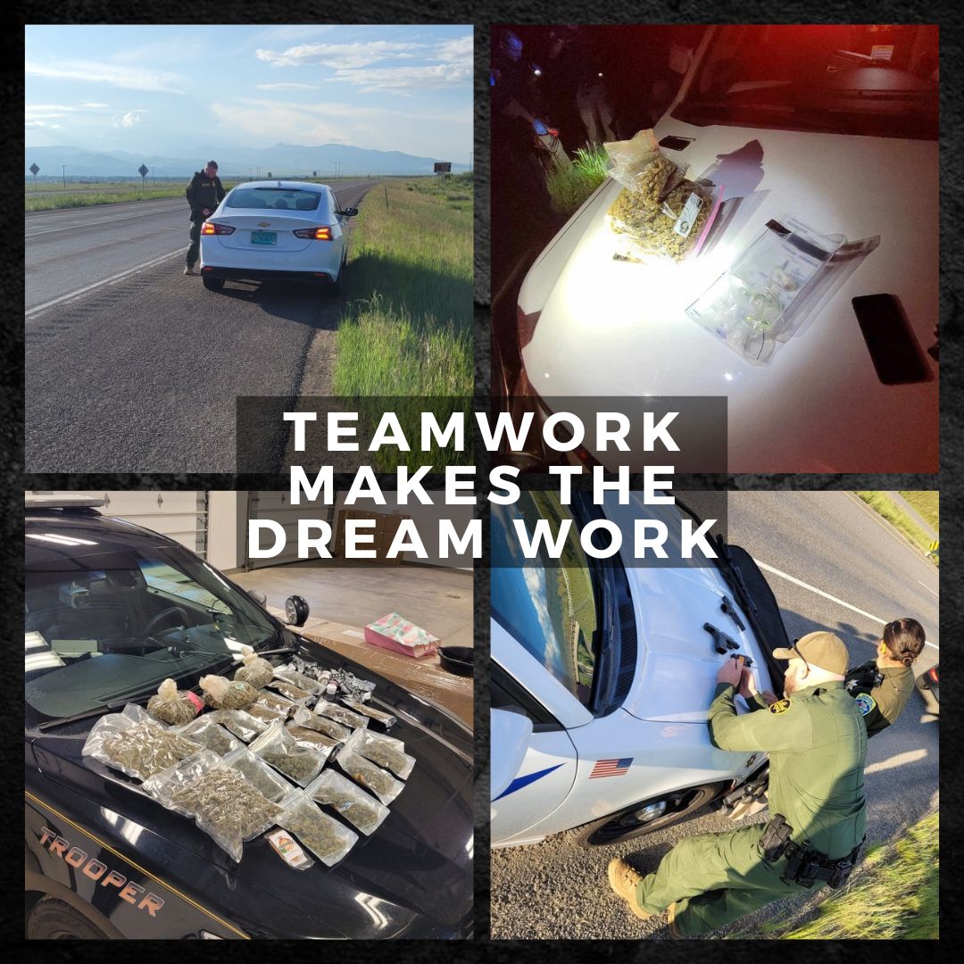 Havre Sector #borderpatrol agents recently teamed up with Montana Highway Patrol for an operation that uncovered multiple drugs and prevented a human smuggling attempt. 
 #DrugBust #HumanSmugglingPrevention #CollaborationGoals 🚔💪🏼👏🏼