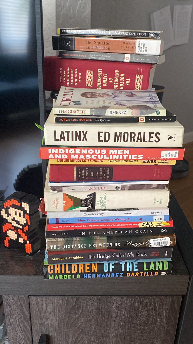 Lezon2025's tweet photo. @jcruzLA I’m working on my exam list in Latinx literature. I hope the photo could provide some suggested reading. https://t.co/F6q4hvyHnV
