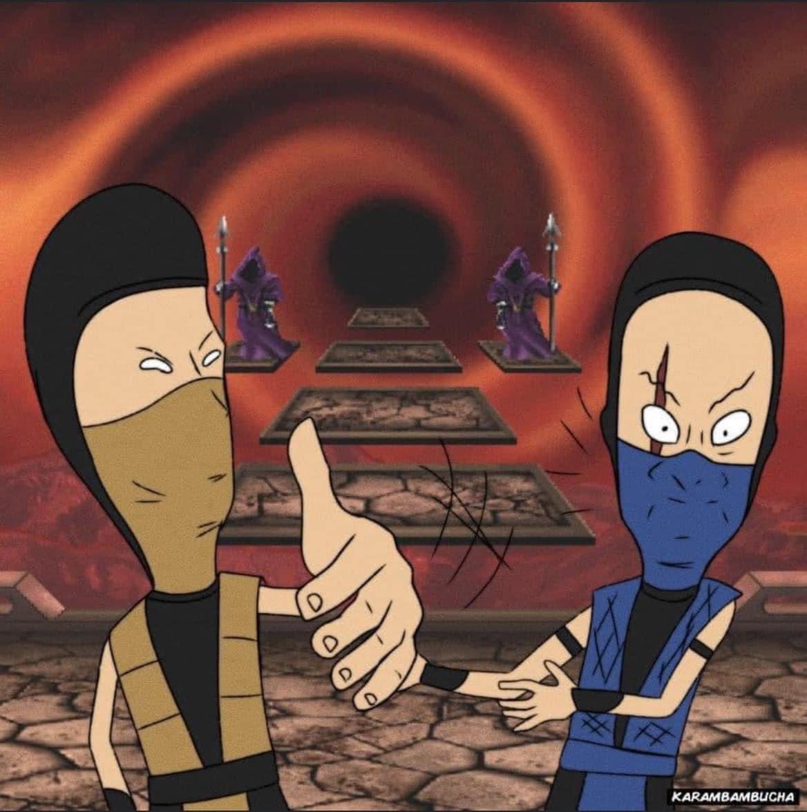 TimelessGamerN's tweet photo. Huh huh, this game would be cool…
#beavisandbutthead #mortalkombat #thatwouldbecool https://t.co/QdeDsyOK1H