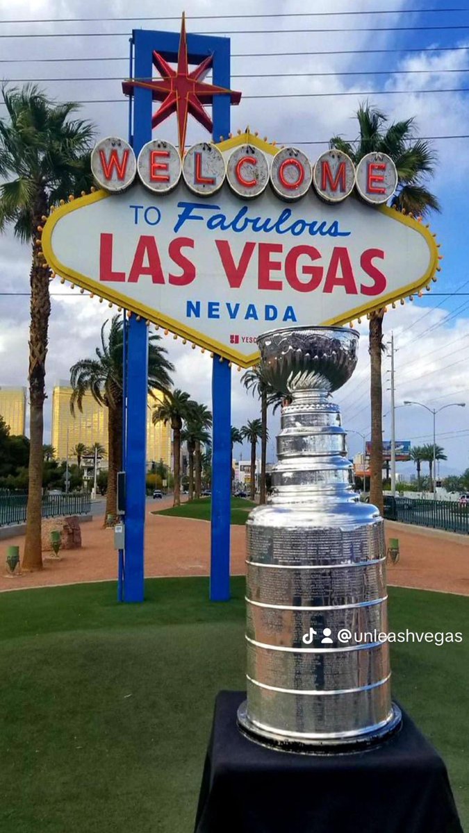 Just a reminder: the <a href="/GoldenKnights/">y - Vegas Golden Knights</a> are still #champions! The <a href="/StanleyCup/">The Stanley Cup</a> residency in #vegas runs for another 12 months with an optional renewal in 2024!
