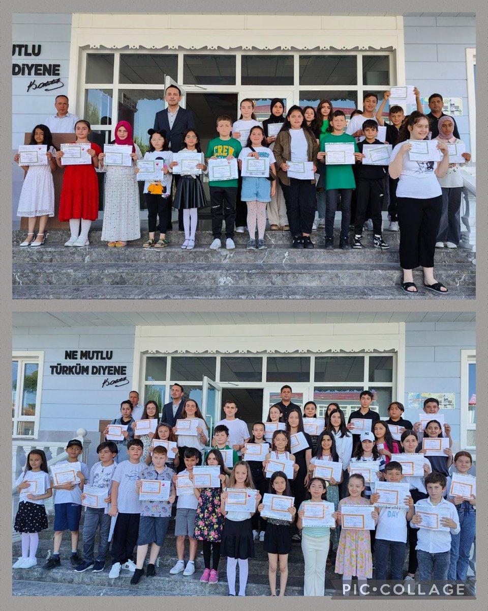 malicurt's tweet photo. #KarneGünü 
2022-2023 eğitim öğretim yılımız, öğrencilerimizin heyecanına ortak olarak karne törenimizle sona erdi. Tüm öğrencilerimize iyi tatiller... https://t.co/ByuDNfp7IT
