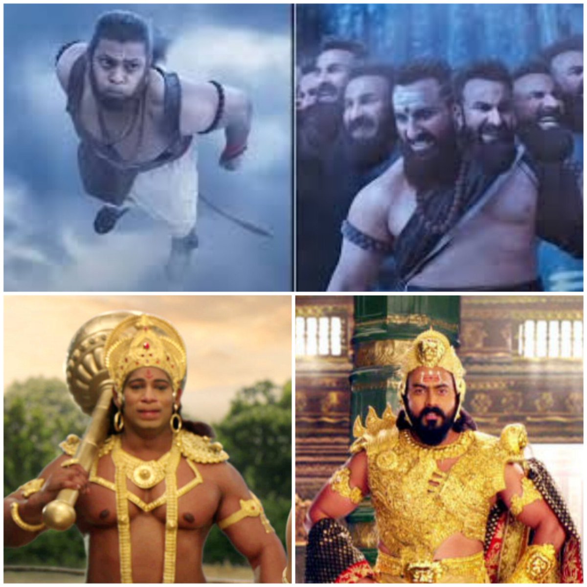 @MeghUpdates Propoganda #Bullywood ka...😡
We grown-up by seeing “Ramanand Sagar” Ramayan that was a Epic there is no comparison... 🙏🚩

Even starplus Siya Ke Ram TV Series aired inbetween 2015–16 much more better with characters, graphics, dialogue, presentation etc.

See the comparison...