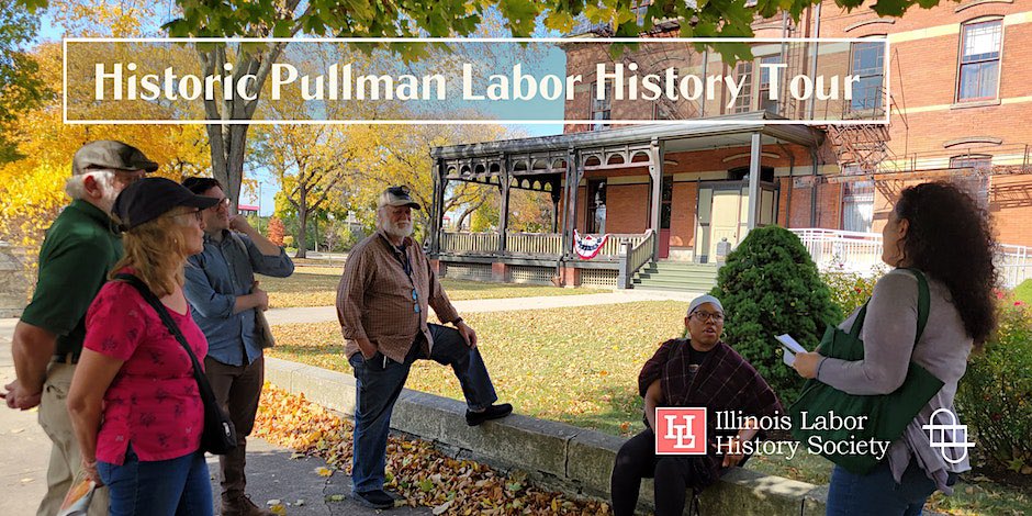 gage_teri's tweet photo. Pullman National Historical Park is Americaโs #LaborHistory park! This great tour is brought to you courtesy of the Historic Pullman Foundation (our friends group) & the Illinois Labor History Society (a key interpretive partner) #PullmanPartners @HistoricPullman @ILLaborHistory https://t.co/tvaYn0KMdX