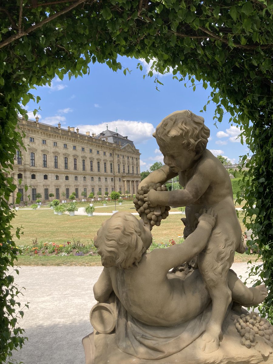 Visited Würzburg Residenz, where these little imps set the tone for the next two days in Sommerach - a village made almost entirely of wine.