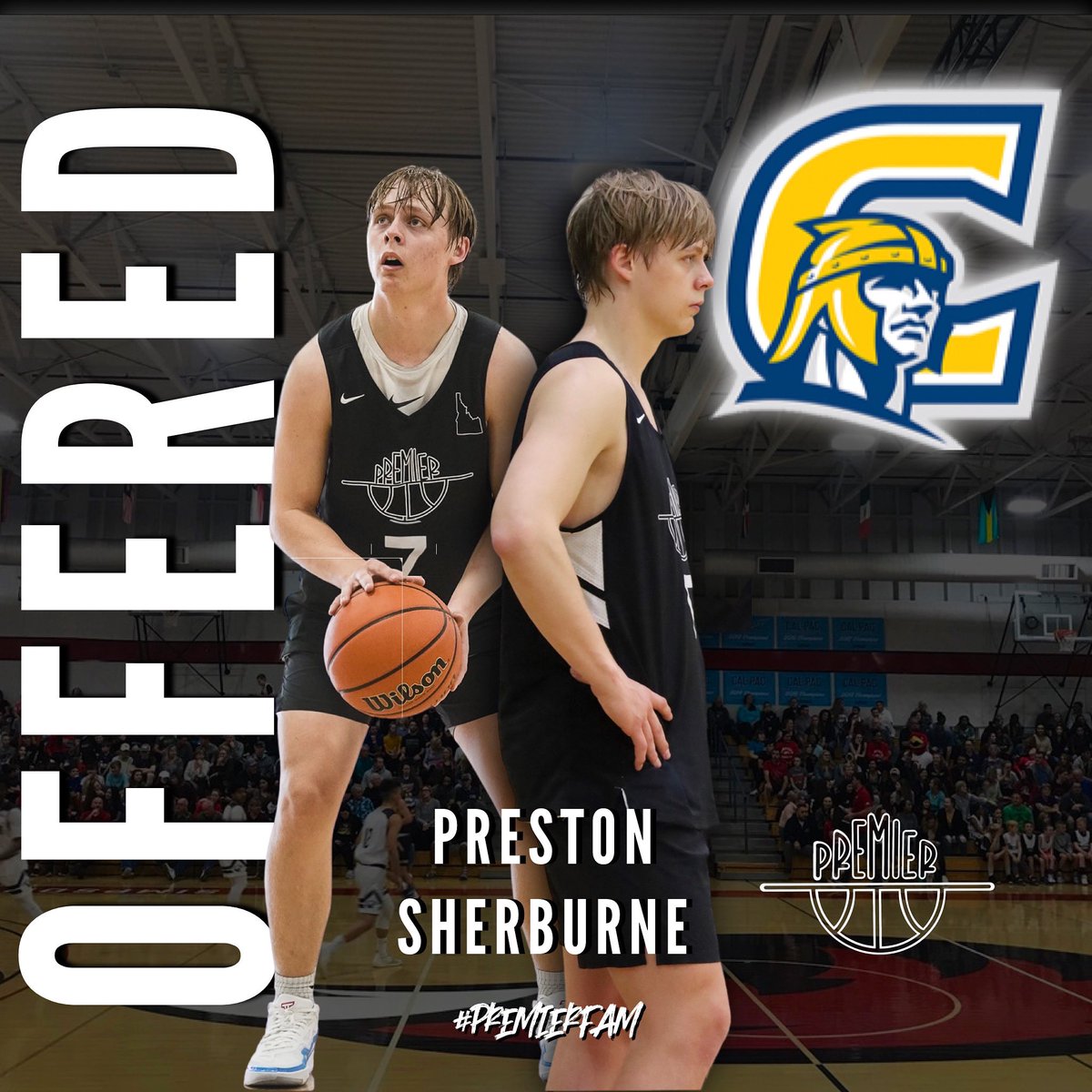 IdahoPremierBasketball (@idahopremier) on Twitter photo And just like that, another one for Preston! Congratulations on receiving an offer from Corban University🎉
#PremierFam #Warriors <a href="/P_Sherburne3/">Preston Sherburne</a> And just like that, another one for Preston! Congratulations on receiving an offer from Corban University🎉
#PremierFam #Warriors <a href="/P_Sherburne3/">Preston Sherburne</a>