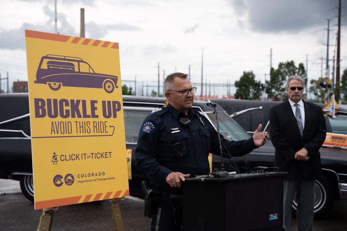 #CDOT #News: CDOT's hearse procession highlights grave consequences of not buckling up. Annual study of seat belt use begins this month.

📰codot.gov/news/2023/june…

#KnowBeforeYouGo