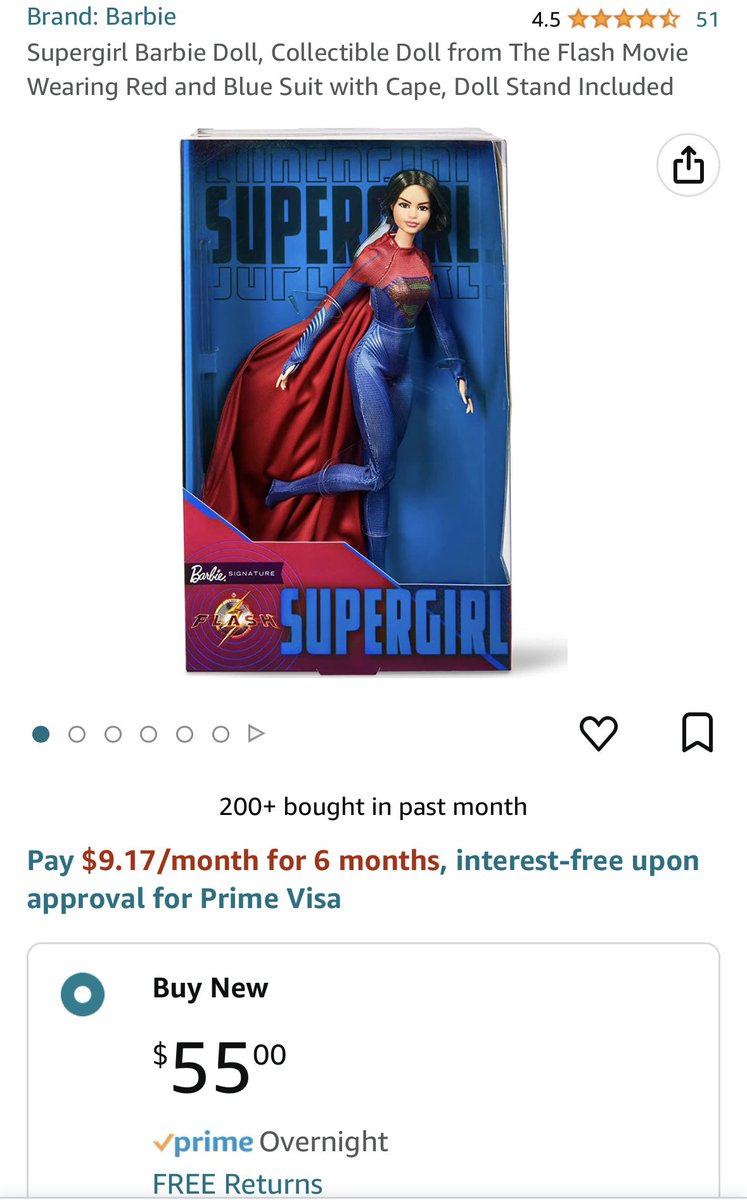 After #TheFlash you might want to grab this #Barbie #Supergirl #ActionFigure 
#DCU #affiliate 
Supergirl!!! 
Link: amzn.to/3XarKnE