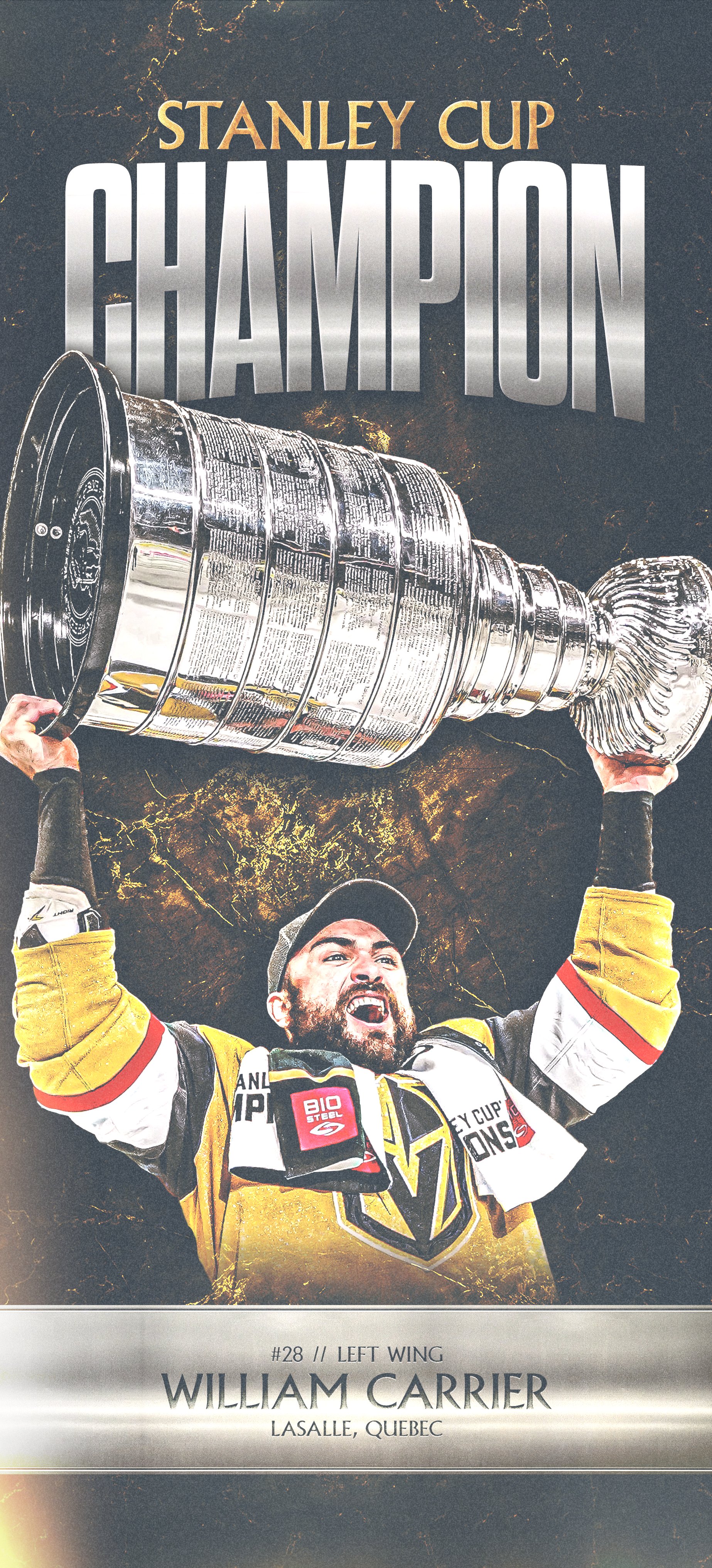 Vegas Golden Knights on X: 📲 William Carrier is a Stanley Cup Champion 📫   / X