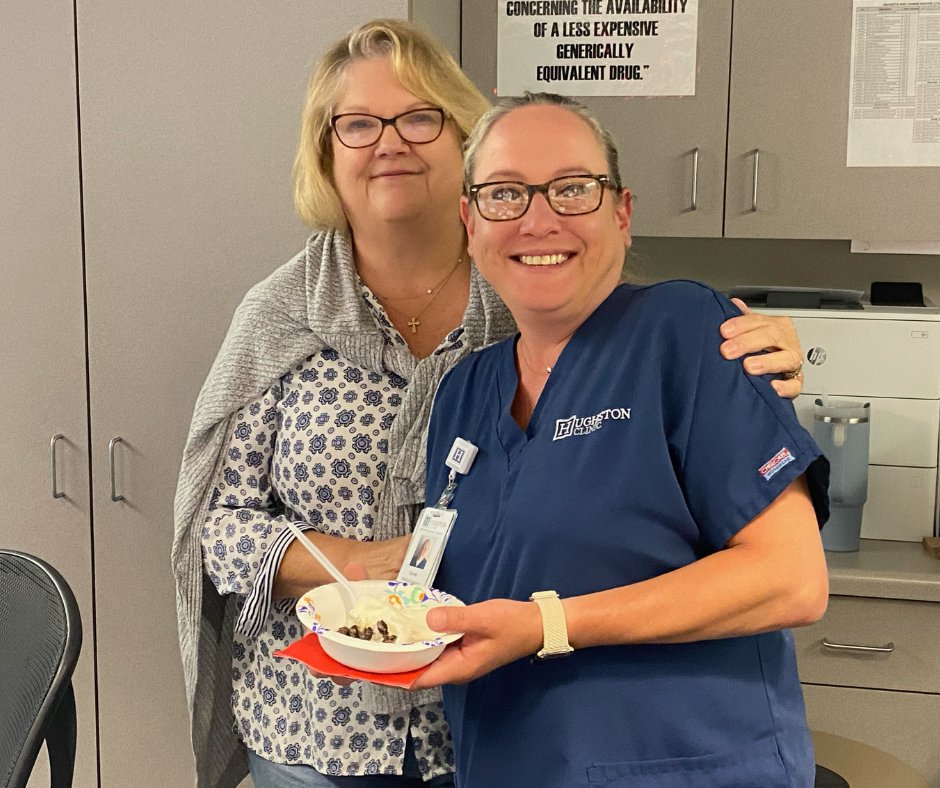 Happy Hughston Anniversary! This summer marks Dr. Heaton's 10th Anniversary working at Hughston Clinic - we celebrated the milestone with custom jerseys 🎽 and ice cream 🍨!