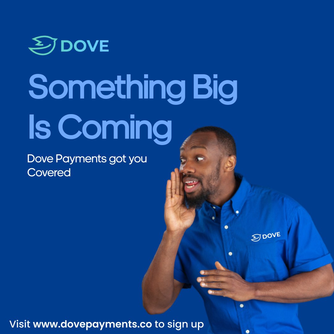 Something big is on the horizon with Dove Payments. Stay tuned to our Twitter feed for updates and be the first to experience the game-changing features we have in store. Your payment experience is about to reach new heights! 💙💻💻💳 #DovePayments #ComingSoon #StayTuned