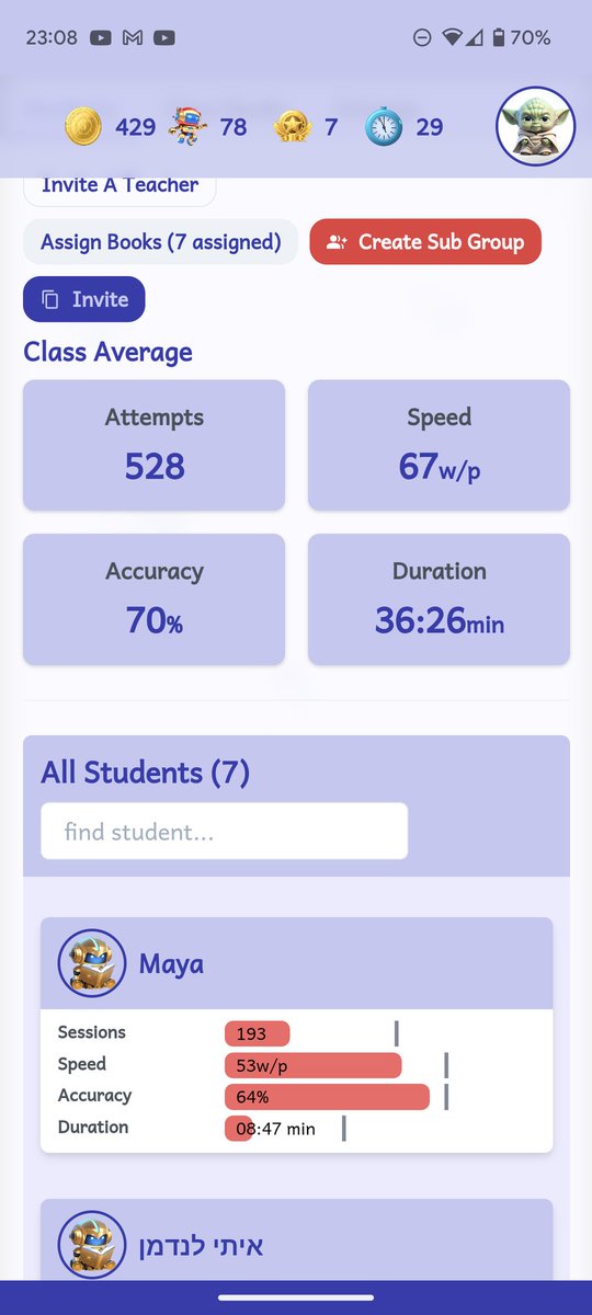 readm_app's tweet image. We release new design for the teacher&apos;s dashboard and the class  screen. Teachers deserve more. #ReadingFluency #ReadingPractice #ReadAloud #EducationalApps #literacy #KidsBookstagram #EducationalGames #FutureEducation #ESL #edtech #EslTeacher #edchat #education #EdtechTeachers