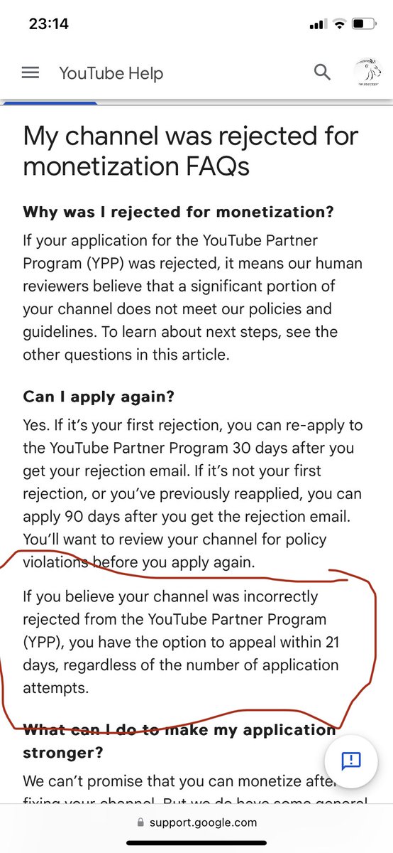 AnimeCHR's tweet photo. @TeamYouTube Why can’t I reapply in 30 days? It’s my first time being rejected, and also isn’t there a way to make an appeal and explain why my channel shouldn’t be charged for reused content? https://t.co/xX1EAB1o65