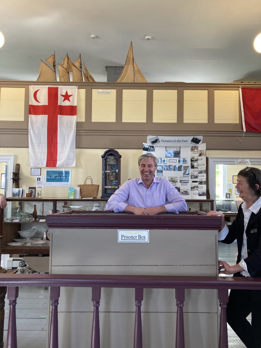 LADORT1's tweet photo. Premier Houston at the Old Court House Museum in #Guysborough https://t.co/LsFEDcYOEc
