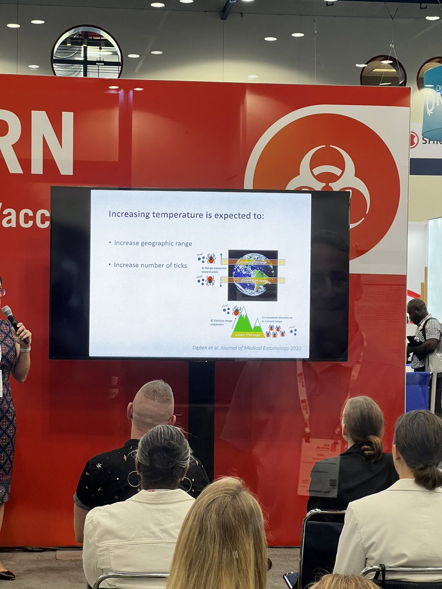 Tick borne infections. How will climate change impact this in the future…. #ASMicrobe