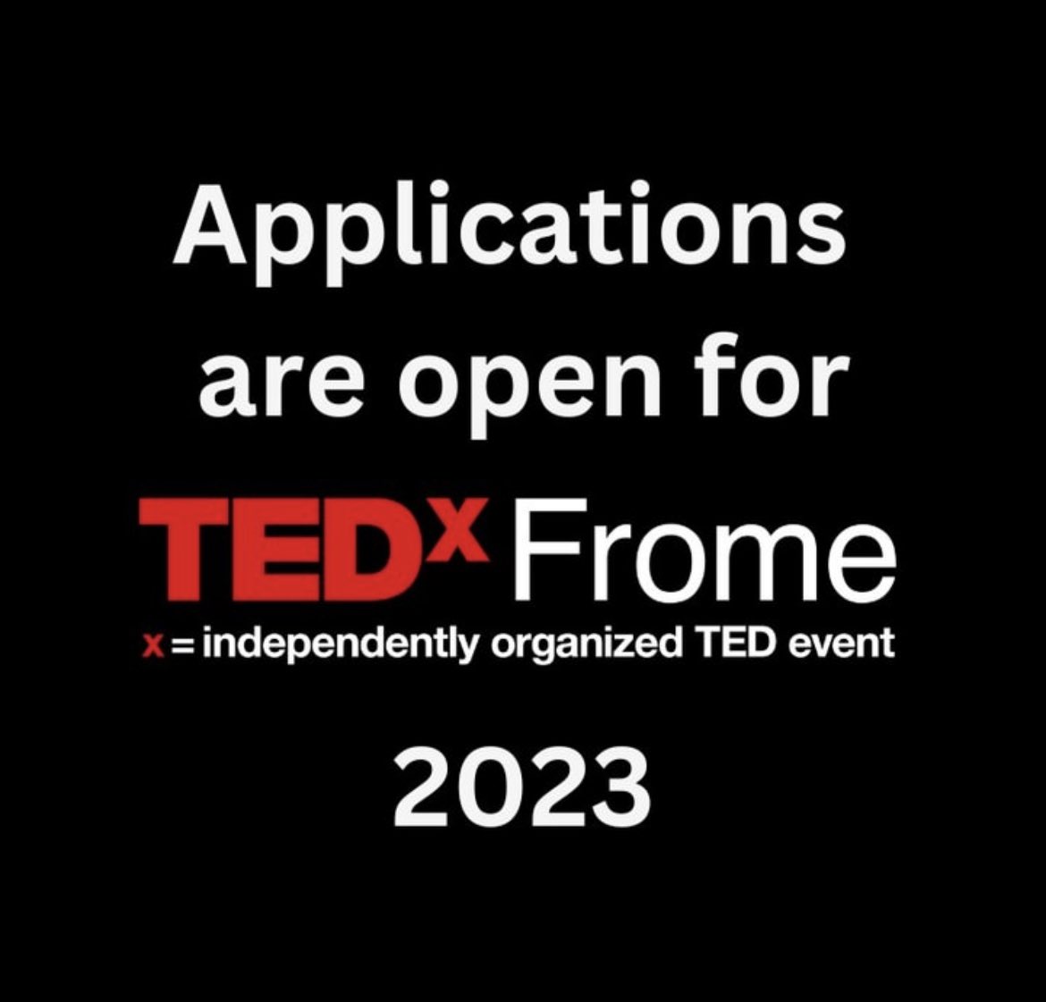 TEDxFrome (@tedxfrome_) on Twitter photo 