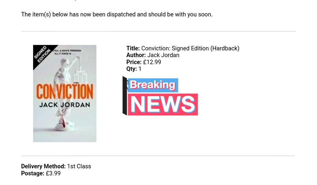 She's on her way @JackJordanBooks 
#conviction #signedcopy #waterstones 🧡🧡🧡