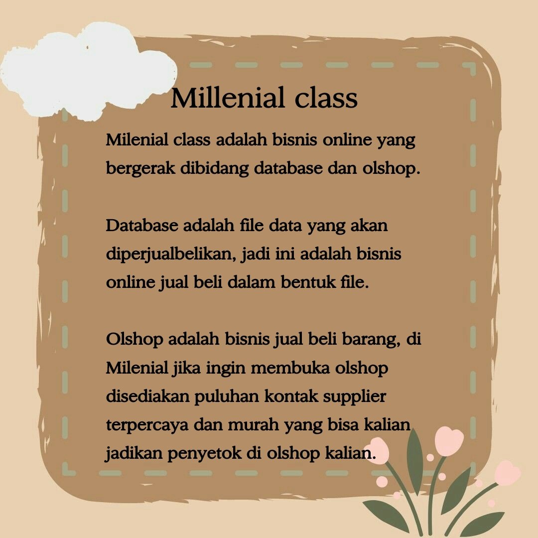Frrelrm's tweet image. Punya waktu luang dan mau nyari tambahan? Cocok untuk semua usia, pelajar? Bisa.
Yuk gabung di Milenial class, dibimbing sama owner langsung loh
Tag info freelance wfh sampingan bisnis online
