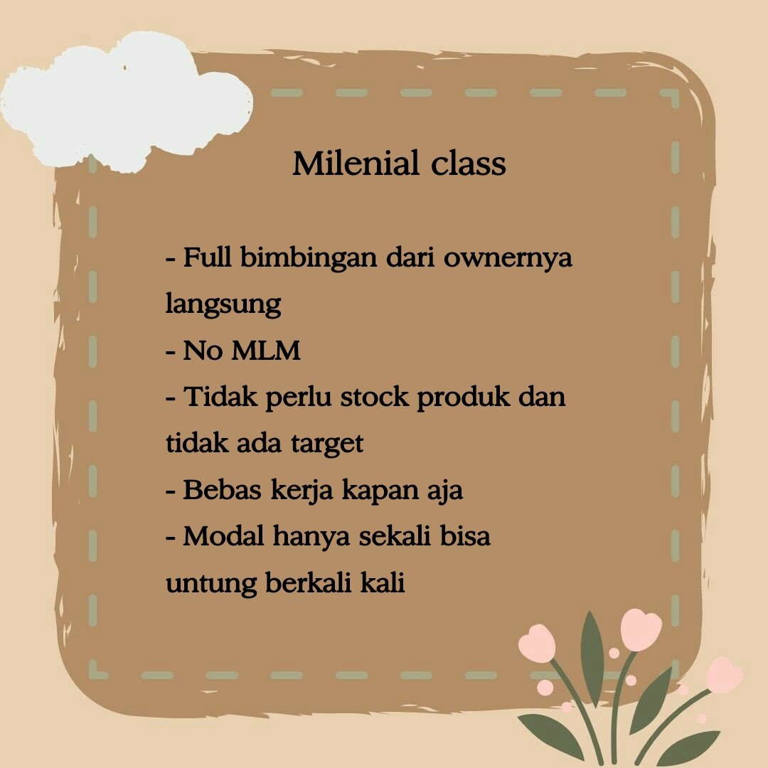 Frrelrm's tweet image. Punya waktu luang dan mau nyari tambahan? Cocok untuk semua usia, pelajar? Bisa.
Yuk gabung di Milenial class, dibimbing sama owner langsung loh
Tag info freelance wfh sampingan bisnis online