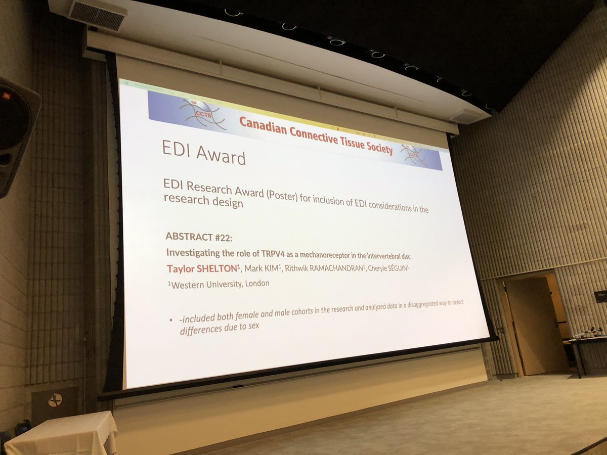 Matthew W. Grol (he/him)🏳️🌈 (@drmatthewgrol) on Twitter photo Congratulations to Taylor Shelton (<a href="/LabSeguin/">Séguin Lab (Dr. Cheryle Séguin)</a>) for your presentation award at CCTC 2023 examining sex differences in IVDD! <a href="/CCT_Society/">Canadian Connective Tissue Society</a> <a href="/WesternU/">Western University</a> Congratulations to Taylor Shelton (<a href="/LabSeguin/">Séguin Lab (Dr. Cheryle Séguin)</a>) for your presentation award at CCTC 2023 examining sex differences in IVDD! <a href="/CCT_Society/">Canadian Connective Tissue Society</a> <a href="/WesternU/">Western University</a>