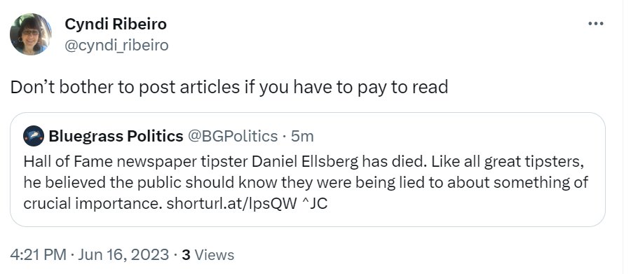 We hear ya. We feel the same way about grocery stores that charge for food, doctors that charge for health care and landlords that charge for rent. What's the deal with this paying thing, anyway? ^JC