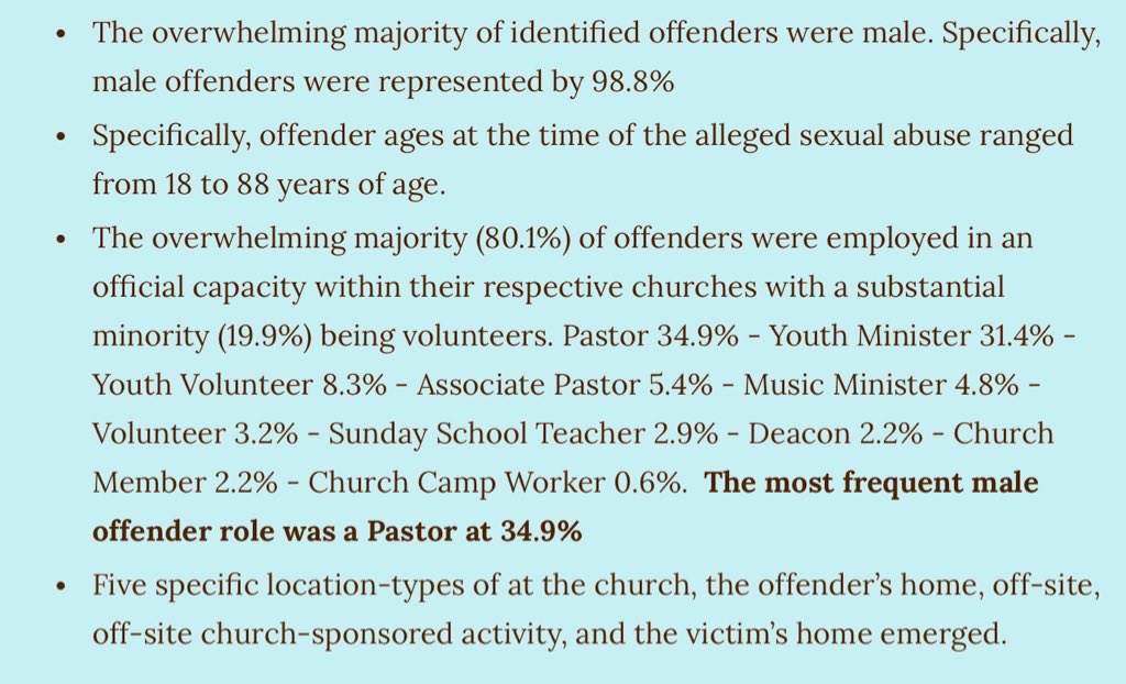 I’d trust my kids to be safer at a LGBTQ event than any church.

FACTS:
Three Christian faith-based insurance companies reported 7,095 insurance claims of sexual abuse in less than 10 years.
😬😬😬