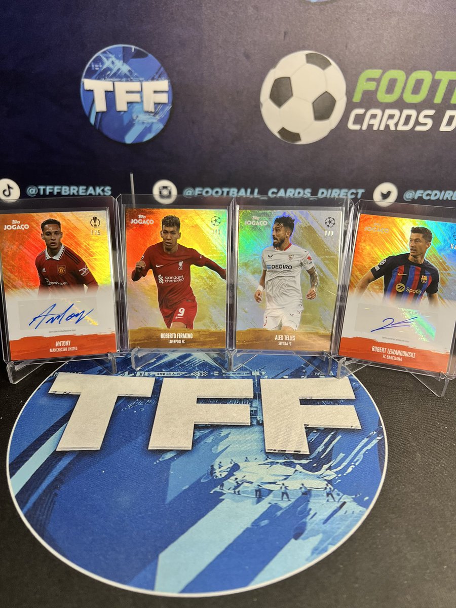 TFFBREAKS's tweet image. Topps Jogaço Highlights! 🚨

1/1 FIRMINO 🔴
1/1 TELLES  👑
Lewandowski /5 💥
Antony /5 🔥

Thanks for the support! 💪

Get your spots here ⬇️
TFFBREAKS.COM

#topps #toppssoccer #toppsinception  #thehobby #footballcards #soccercards #sportstradingcards #toppsjogaço