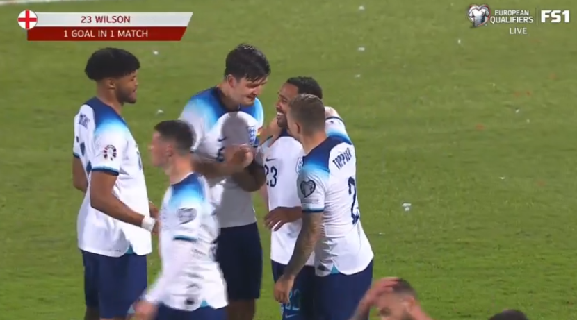 foet247europa's tweet photo. Malta 0 England 4. Wilson #MLTENG https://t.co/1iVP8EusZ9