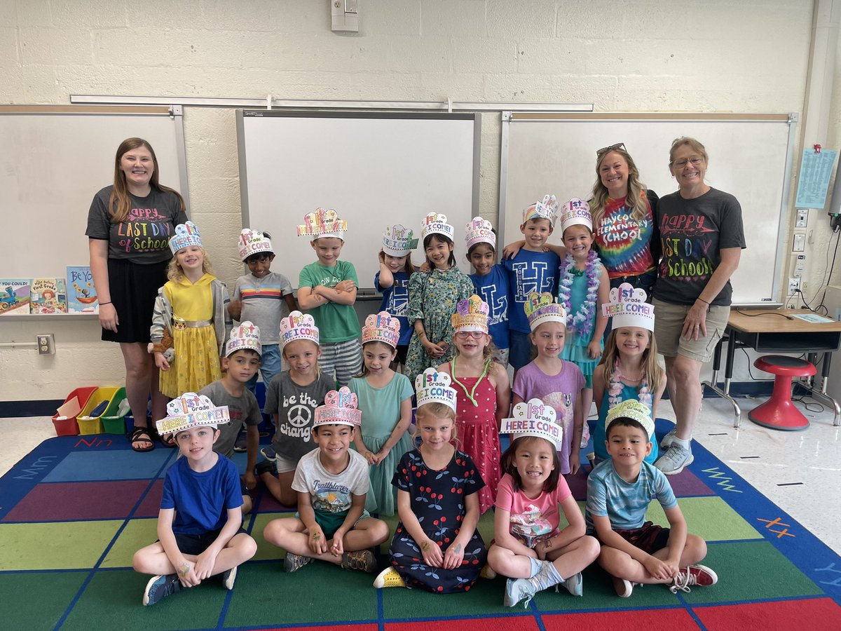 We sent this bright, fun, creative, and talented group of students off as FIRST GRADERS today! Have an amazing summer, <a href="/haycockcougar/">Haycock Elementary</a>! ☀️