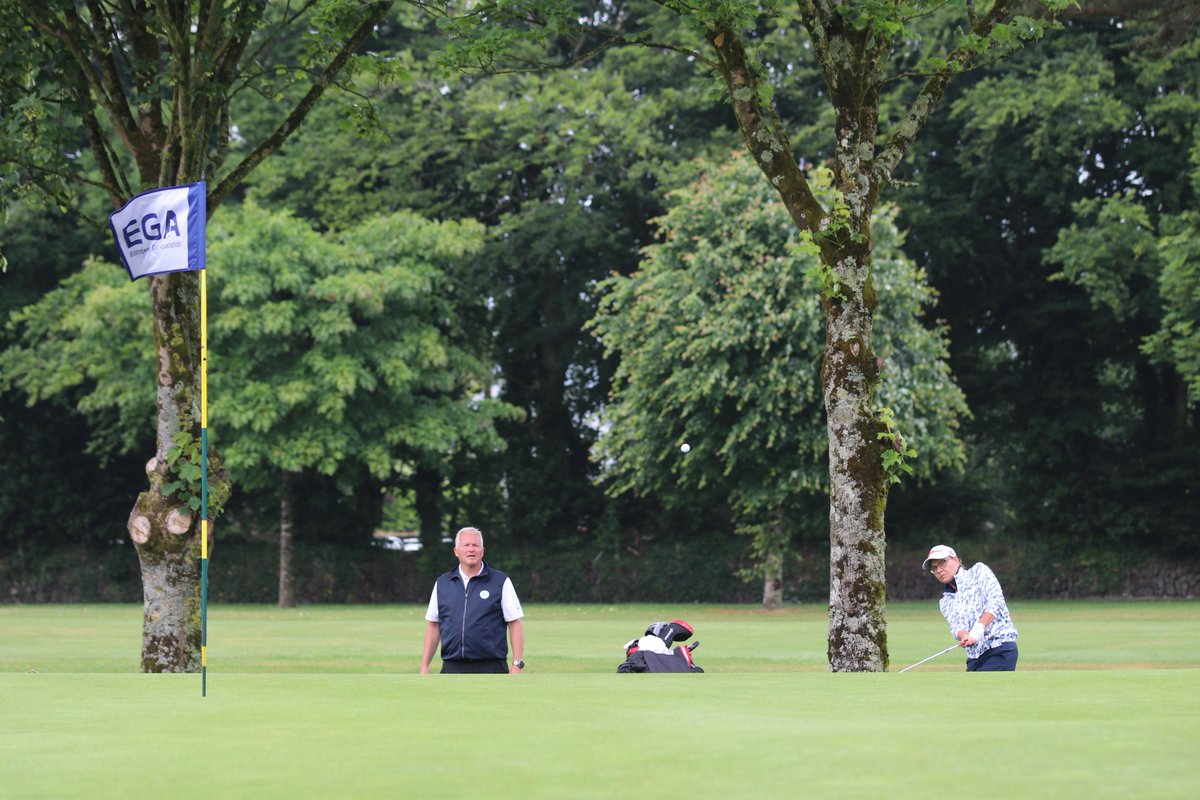 Douglasgolfclub's tweet photo. European Senior Men's &amp; Ladies' Championships Day 2.
Weather conditions meant scoring wasn't as good as yesterday.
The final round begins at 7 a.m. tomorrow, with the leaders teeing off at 12:10 p.m.

@karlbornireland @GolfBible @HartnettShane @GolfIreland_

#EuropeanSeniors https://t.co/UdmSNT0Ovb