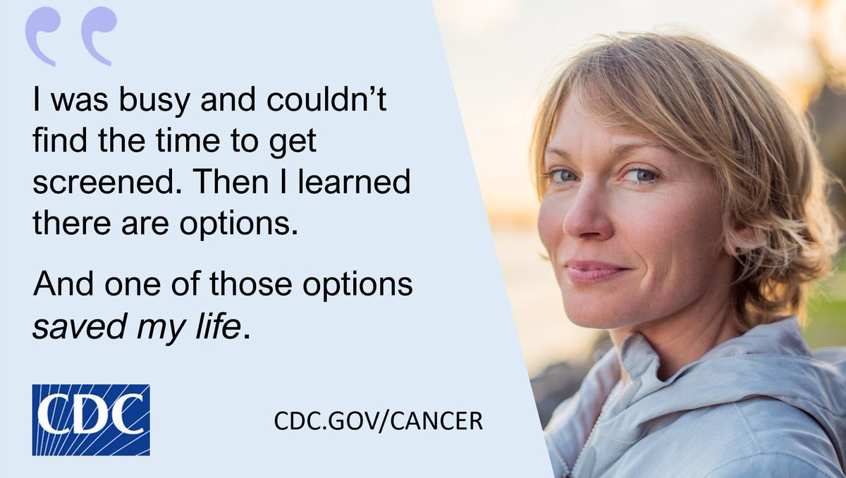 CDC Cancer on Twitter "Has your doctor said you’re due for a