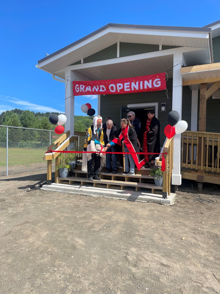 SeabridgeInc's tweet image. On June 6 we were honoured to attend the opening of a new childcare centre in Gitwankyak, which we proudly supported with a donation. It was a beautiful day and the new facility looks fantastic! #KSM #mining #miningbc #SeabridgeGold #northwestBC