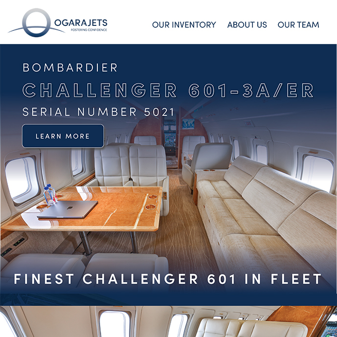 #Bombardier #Challenger #601-3A/ER available at OGARAJETS
Finest in the Fleet
More details at: https://t.co/uNEpwOrv4q
#bizav #aircraftforsale #privatejet #privateflying #jetforsale #businessaviation

Join our mailing list here: https://t.co/Qb5ensamRB