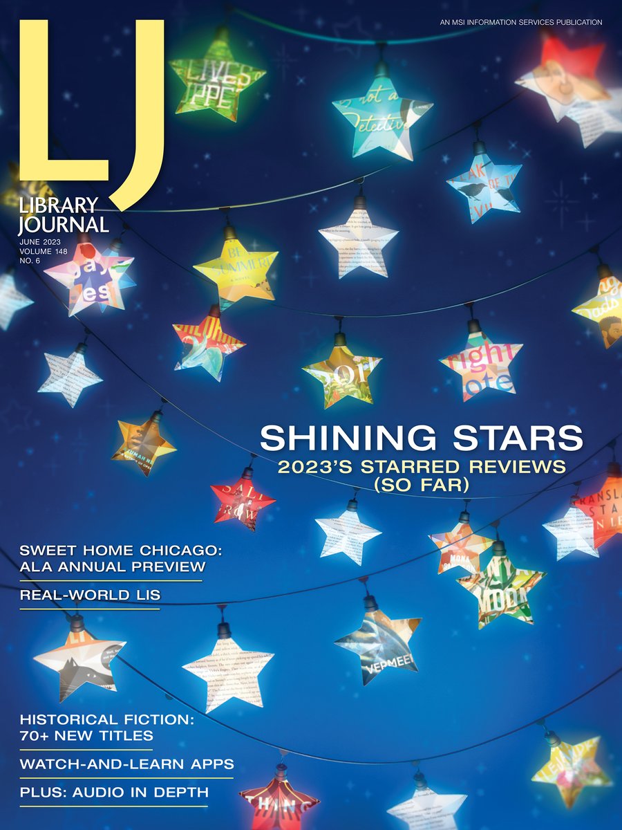 DirIllustration's tweet image. #Coverart by Jeff Hinchee for the June issue of #LibraryJournal, featuring all of their 2023 starred book reviews, so far! 

Jeff is represented by @SalzmanArt. Explore more: buff.ly/2R5YuRz 

#shiningstarts #bookreviews #papersculpture #editorial #mixedmedia #cutpaper