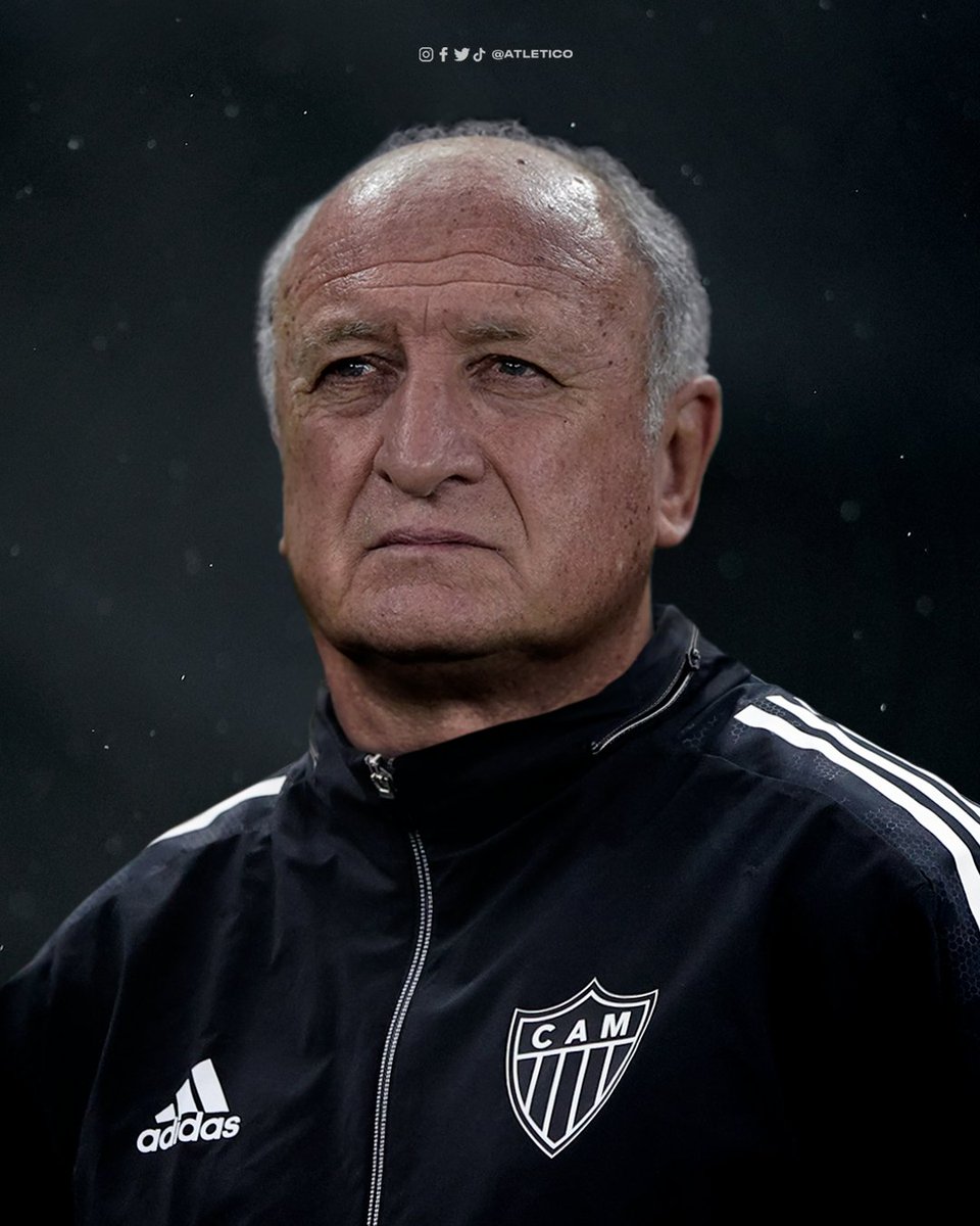 Atletico's tweet photo. 📝 Felipão é o novo treinador do #Galo!

🏆 Um dos técnicos mais vitoriosos da história do futebol, Felipão assina com o Galo até dezembro de 2024. Carlos Pracidelli vem como seu auxiliar técnico: https://t.co/xKuzjw3AdY

👴🏻🐔 #FelipãoÉGalo | #GaloPaixãoNacional 🖤🤍 https://t.co/kRxQzYfslt