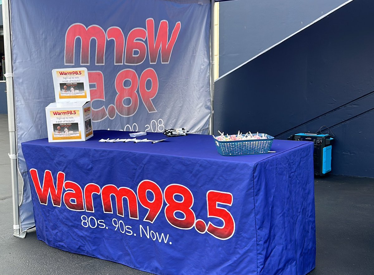 Coming to see Matchbox20 tonight? Want to see Counting Crows at the PNC Pavilion on Sunday? Stop by the @warm985 tent just across from the First Star Logistics Club and enter for a chance to win a pair of tickets!