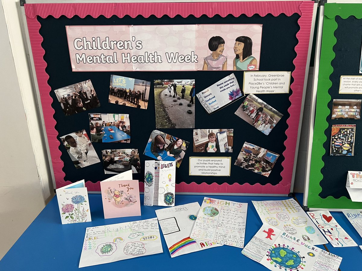 Health and Wellbeing display boards from our open afternoon today <a href="/Greenbraeschool/">Greenbrae School</a>