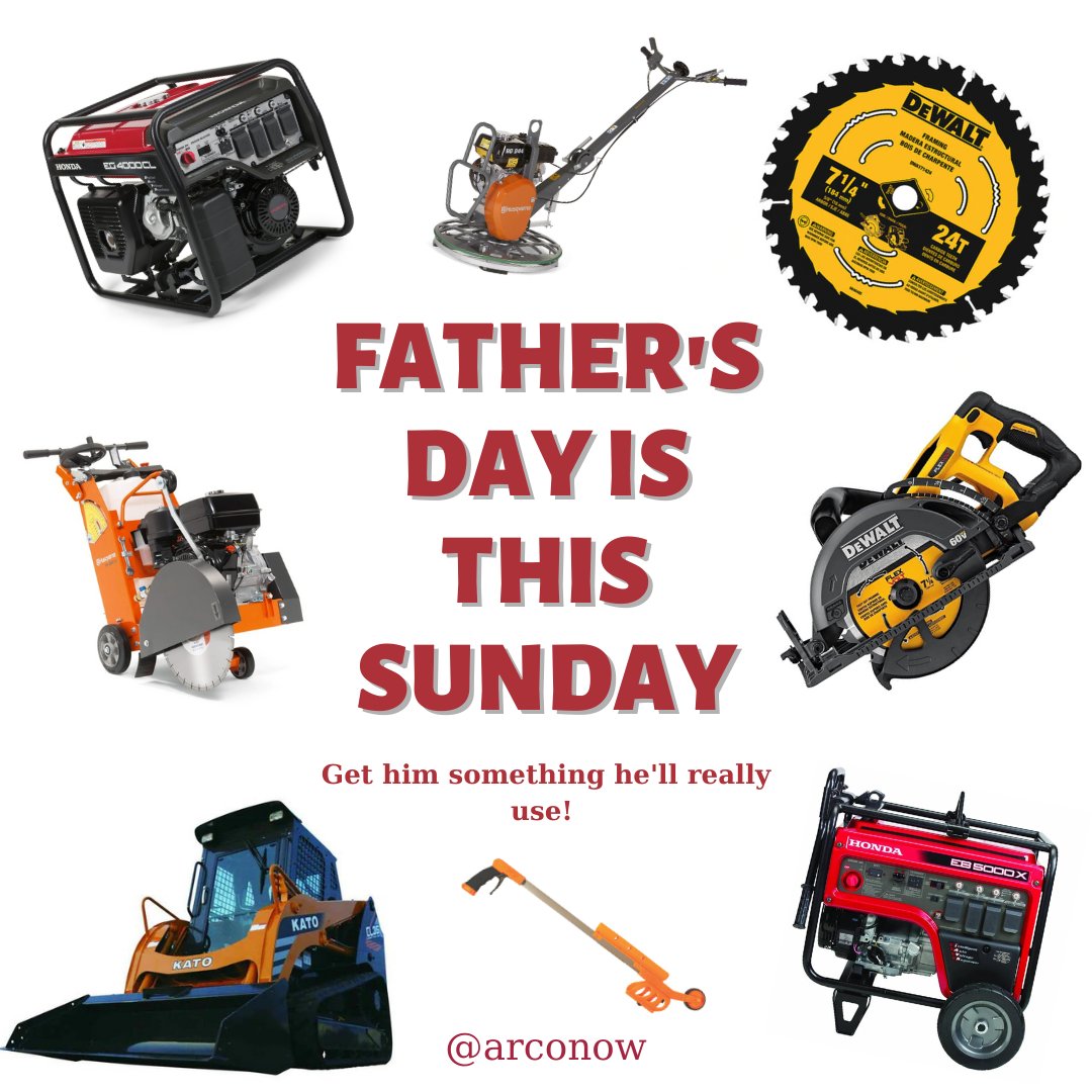 Father's Day is around the corner!
-
-
-
-
-
#fathersday #fathersdaygiftideas #fathersdaygifts #fathersdayideas #WeSupply #arconow #equipmentrental #constructionsupplies #constructiontools #toolsfordad #tools