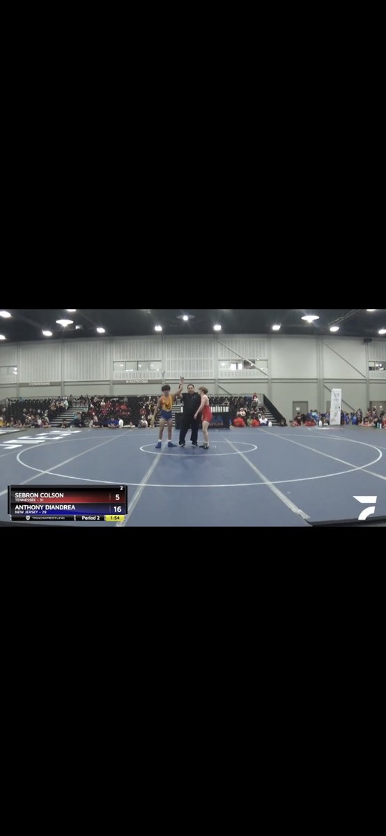 WHillsWrestling's tweet photo. How about this?!? Match comes down to DiAndrea during the Team NJ vs. Tennessee and he delivers the Tech and the win for New Jersey! Let’s go!!! https://t.co/lJFyR5GWgy