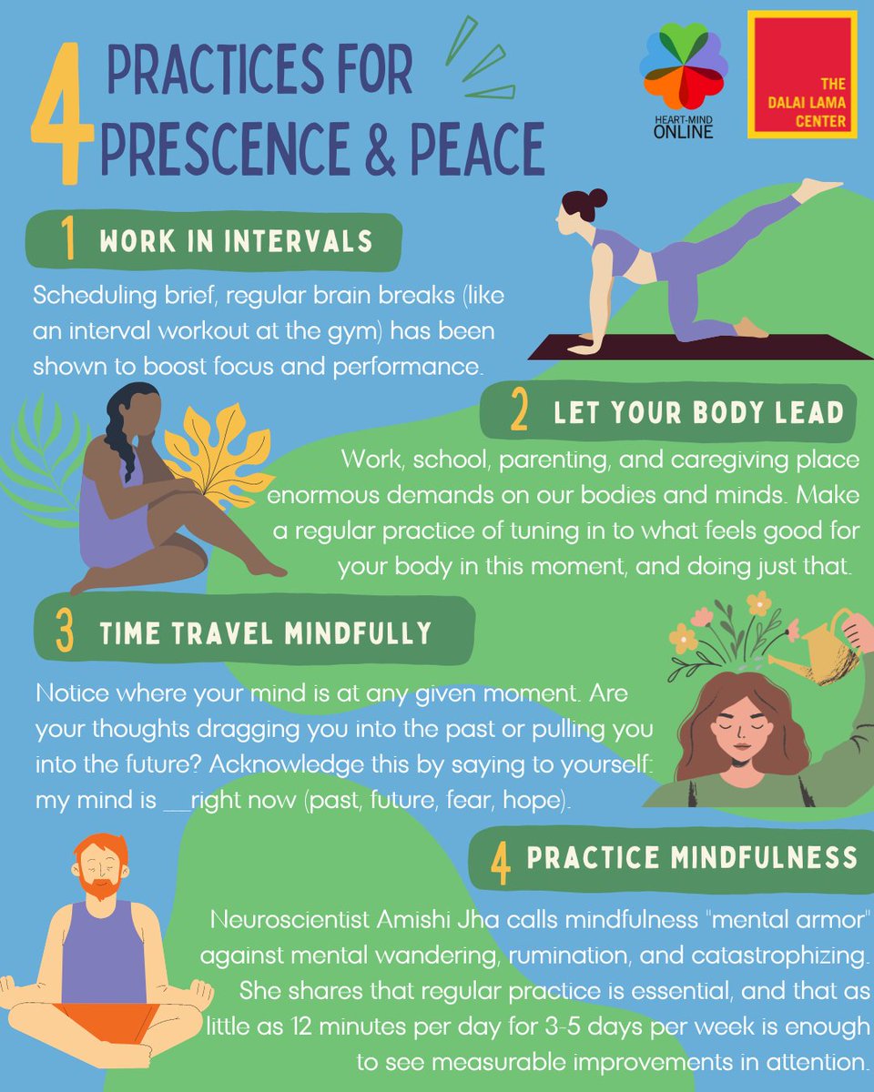 If you are an educator or caregiver, you may be feeling burned out as the summer break approaches. Paying attention to the present moment can be a way to calm your mind and alleviate stress. Try our 4 Practices for Presence &amp; Peace, Inspired by Neuroscientist Adele Diamond