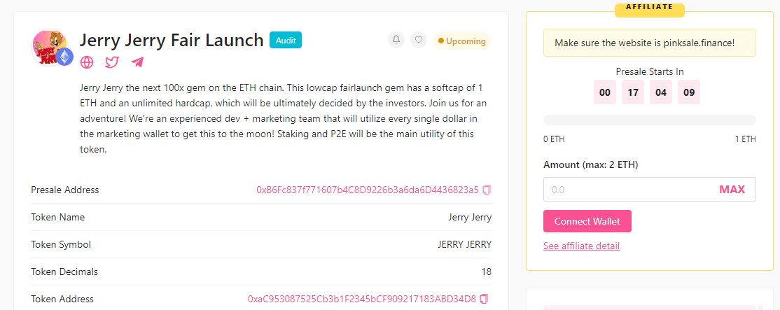 jerryjerryerc20's tweet photo. ๐Jerry&Jerry Announcement: We have successfully completedโ
Audit
๐We're thrilled to announce that GreenPEPE has passed the Audit verification with Pinksale.
Audit: https://t.co/4WuZ0GVrY6
#Jerryjerry #meme #eth #erc20 #100xgem https://t.co/WozwoS5Bgs