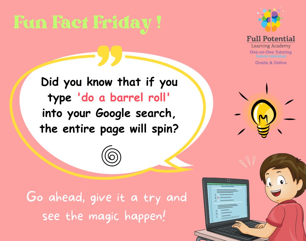 It's #FunFactFriday! Who's ready for some mind-blowing knowledge?

#FunFact #Googlefact #tech #tgif #GiveItaTry #didyouknow #unnoticed #Miami #FPLA