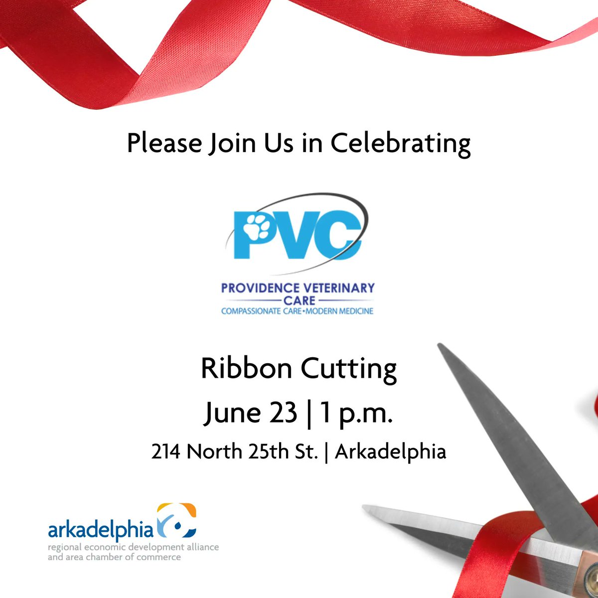 Join us at 1:00 p.m. NEXT FRIDAY, June 23rd for a ribbon cutting ceremony at Providence Veterinary Care! After the ceremony, Providence will host an open house until 5:00 p.m., giving you the opportunity to explore their facility and meet their passionate team.

#ClarkCounty