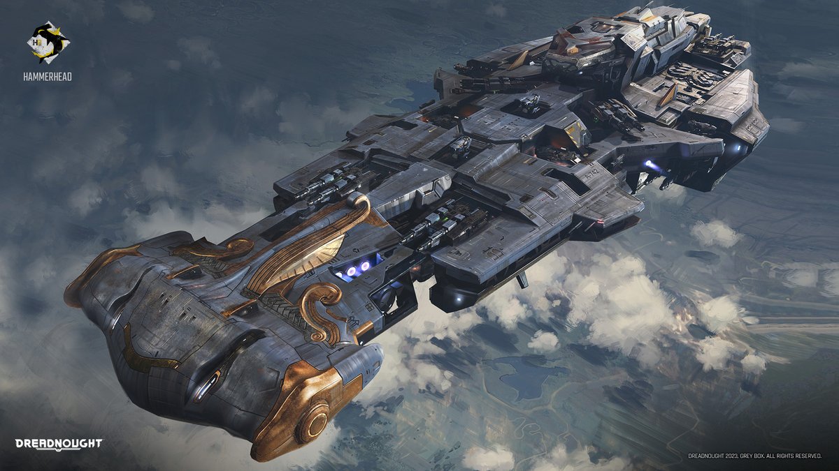 🔨🦈 The Hammerhead is our featured hero ship wallpaper of the week!

🏭 Manufacturer: Jupiter Arms
🚢 Class: Tier-IV Destroyer
⚔ Primary Weapon – Repeater Turrets IV
⚔ Secondary Weapon – Light Particle Turrets IV

#gameart #conceptart