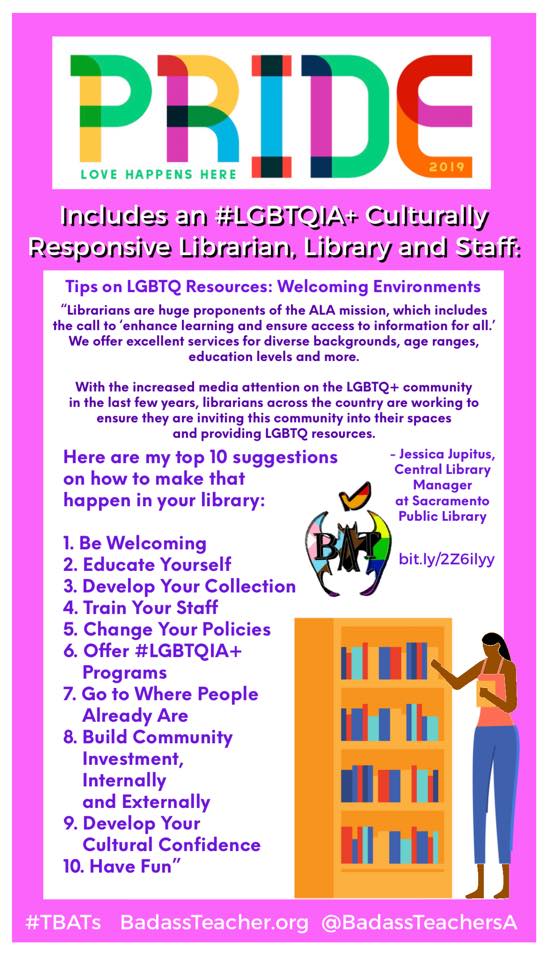 Librarians want to enhance learning & ensure access to information for all. Free People Read Freely. don't take away that right. #TBATs #FreedomToRead #LGBTQ #PrideMonth @BATsDelaware @BATs_DC @VirginiaBATs @MIBATS @NEABATCaucus @OhioBATs @AFTBATcaucus @PennBat @MarylandBAT