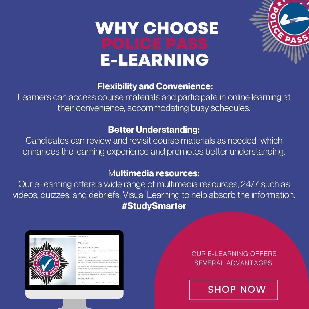 policepass's tweet image. Why Police Pass E-Learning?

#Studysmarter #Policepass