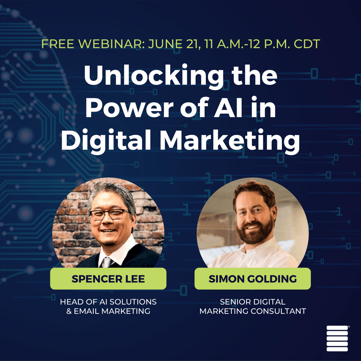 intero_digital's tweet photo. Can't wait for this webinar👇 Spencer has been a vocal advocate of #AI for several years &amp; led the development of our internal #AIsolutions, while Simon has 10+ years of experience in business intelligence &amp; #DigitalMarketing. Register here: https://t.co/EJUEFFtT1E https://t.co/x7l0rx48l9